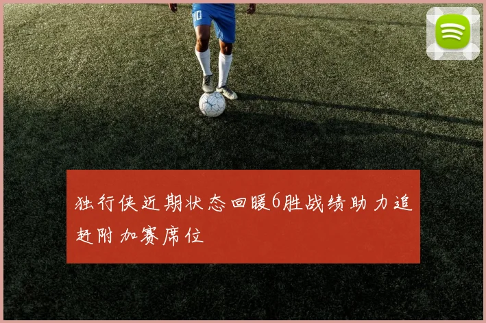 独行侠近期状态回暖6胜战绩助力追赶附加赛席位